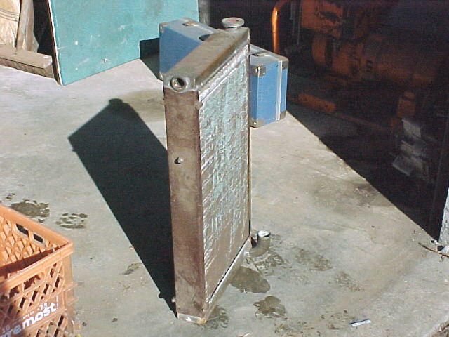 race car radiator front
