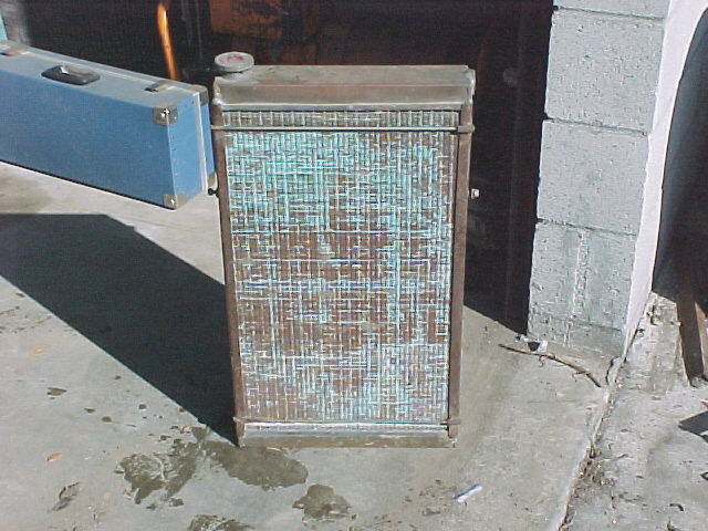 race car radiator, rear