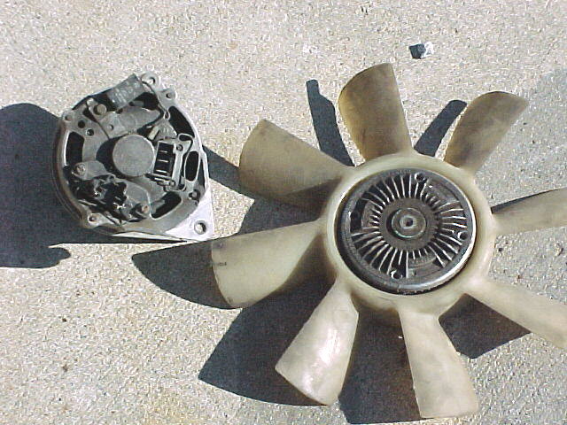 Capri alt, fan, fan clutch